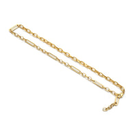 Mixed Long Link Paperclip Drop Necklace, sku#EF193