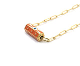 Protection Eye Paperclip Chain Necklace, sku#EF197