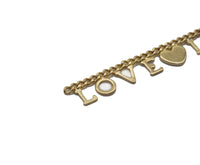 Love Heart Cuban curb Chain By Yard/Necklace, sku#LS36