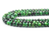 Natural Quality Green Tiger Eye Rondelle Faceted Beads, Sku#UA294