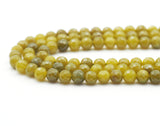 Genuine Olive Jade Round Faceted Beads, Sku#U1433