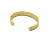 Hammered Gold Silver Bracelet, Hammered cuff, Sku#X353