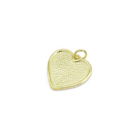 Gold Radical Heart Charm, Sku#LX361