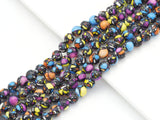 Mixed Color Black blue purple yellow Jasper beads, 8mm Jasper, sku#U1436
