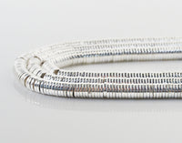 Bright Silver Hematite Heishi Beads, 3mm/4mm/6mm, sku#S151