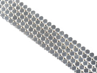 Bright Silver Hematite Cube Beads, 4mm/6mm, sku#S148