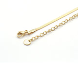 Dainty herringbone Chain Necklace, sku#B336