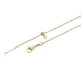Gold Tube bar Necklace, Sku#EF491