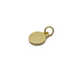 Colorful Enamel CZ Gold Cute Smile Face Charm, Sku#LX141