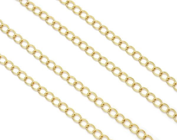 Thin Oval Link Chain by Yard, Extension chain Necklace, sku#LX159