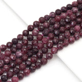 Ruby Jade Round Micro Cut beads, 6mm/8mm/10mm, Sku#U1647