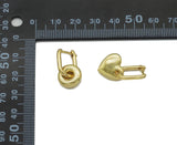 Gold Heart Star Donut Rhombus Hoop Earrings, Sku#LX161