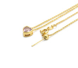 Dainty Link Heart Chain Necklace, sku#EF230