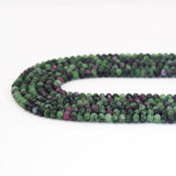Genuine Ruby Zoisite Faceted Rondelle Beads, Sku#U1664
