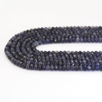 Genuine Iolite Faceted Rondelle Beads, Sku#U1668