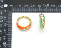 Diamond Enamel Ring, Sku#X355