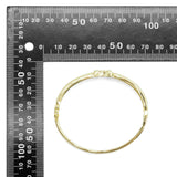 Gold Clear CZ H Bar Bracelet, Sku#LX403