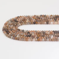4x6mm Mixed Moonstone Faceted Rondelle Beads, Sku#U1660