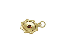 CZ Heart On North Star Charm, Sku#Y654