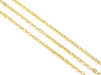 Dainty Oval Rolo link Gold Filled unfinished chain by yard, sku#LX164