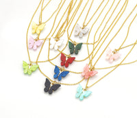 Colorful Butterfly Necklace, Sku#FH219