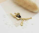 Enamel Bee On Branch Charm, Sku#Y659