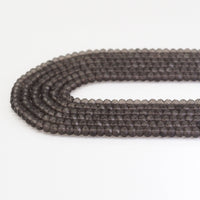 Genuine Smoky Quartz Faceted Rondelle Beads, Sku#U1679