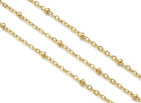 Gold Filled Dainty Ball chain by yard, Wholesale chain LX170