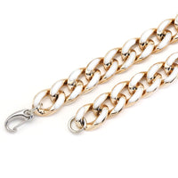 Chunky White Cuban Chain Necklace, Sku#EF500