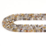 Genuine Botswana Agate Faceted Rondelle Beads, Sku#U1671