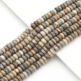 Genuine Fossil Coral Rondelle Smooth Beads, 5x8mm, Sku#U1676