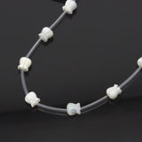 Tulip White Mother of Pearl Beads, Sku#T168
