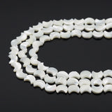 10x12mm Crescent Moon Mother of Pearl Beads, Sku#T171