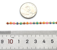 Dainty Colorful Gemstone Chain/Necklace,sku#HX02