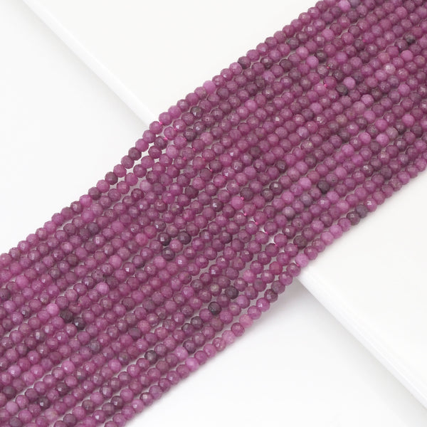2x3mm Pink Tourmaline Faceted Rondelle Beads, Sku#U1704