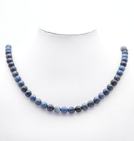 Genuine Quality Dumortierite Round Faceted Beads, 6mm/8mm/10mm, Sku#U1447