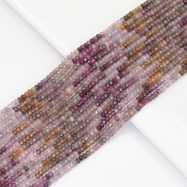 Genuine Colorful Spinel Faceted Rondelle Beads, Sku#U1691