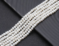 Natural White Pearl in 3-3.5mm Beads, Sku#U1449