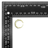 Black White CZ Baguette CZ Adjustable Ring,Sku#Y882