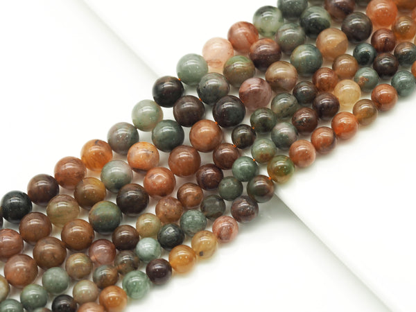 Mixed Rutilated Quartz Round Smooth Beads, Sku#U1318
