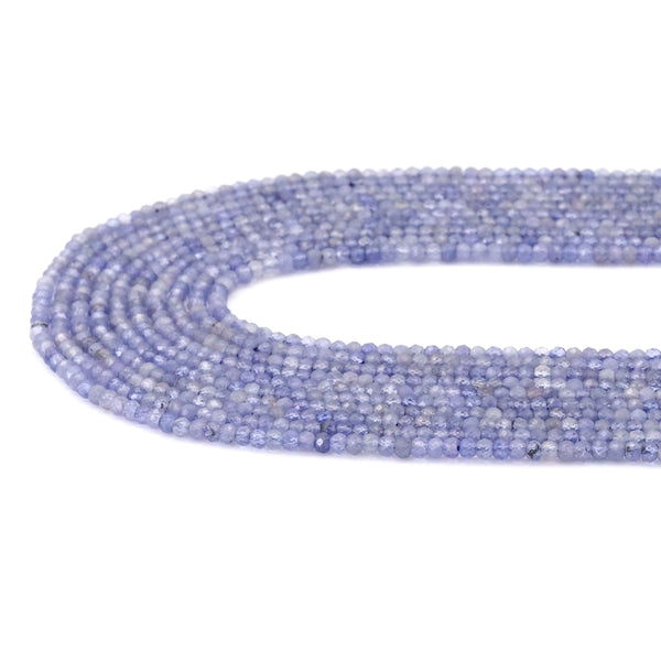 2x3mm Genuine Tanzanite Faceted Rondelle Beads, Sku#U1699