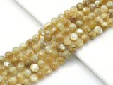 Genuine High Quality Yellow Lepidolite Round Smooth Beads, 8mm/10mm/12mm, Sku#U1448