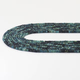 2x3mm Genuine Blue Tourmaline Faceted Rondelle Beads, Sku#U1701