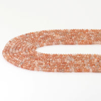 Genuine Golden Sunstone Faceted Rondelle Beads, Sku#U1688