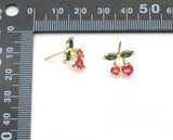Cute Cherry Stud Earrings, Sku#ML66
