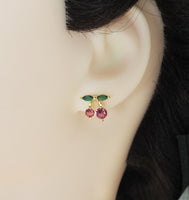Cute Cherry Stud Earrings, Sku#ML66