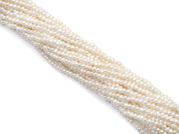 Genuine Small White Pearl Beads, 2-2.5mm, Sku#U1452