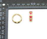 Gold Colorful Enamel Star Adjustable Ring, Sku#LX183