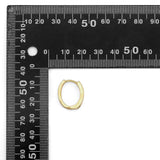 Clear Black Colorful Baguette CZ Oval Hoop Earrings, Sku#Y842