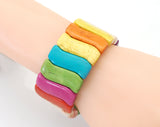 Colorful Turquoise Stretch Bracelet, Sku#U1466